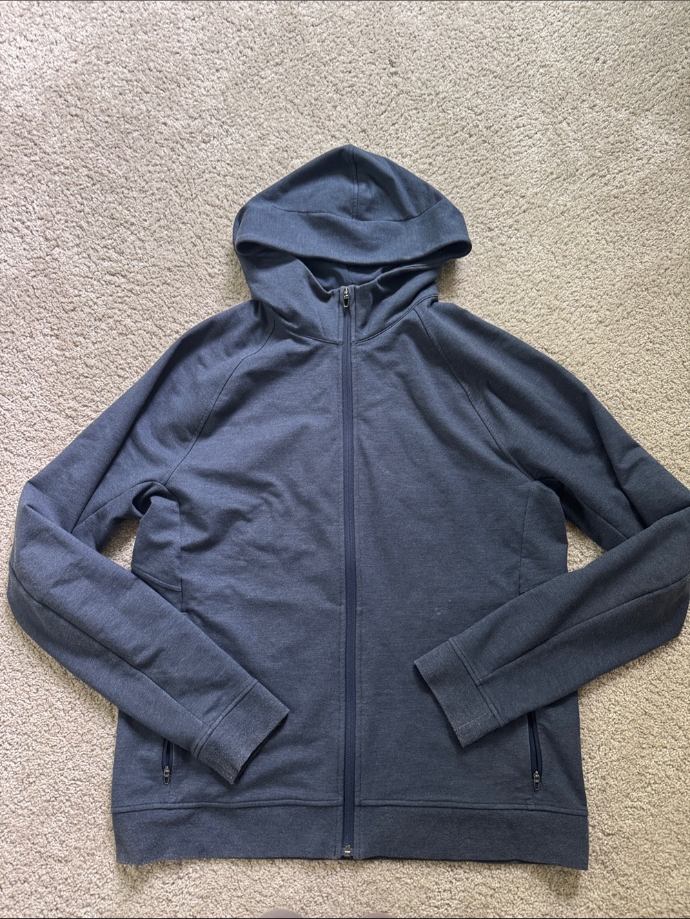 LULULEMON Navy Blue Zip Up Hoodie Jacket L